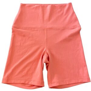 Yogalicious Coral High Rise Biker Shorts Size M